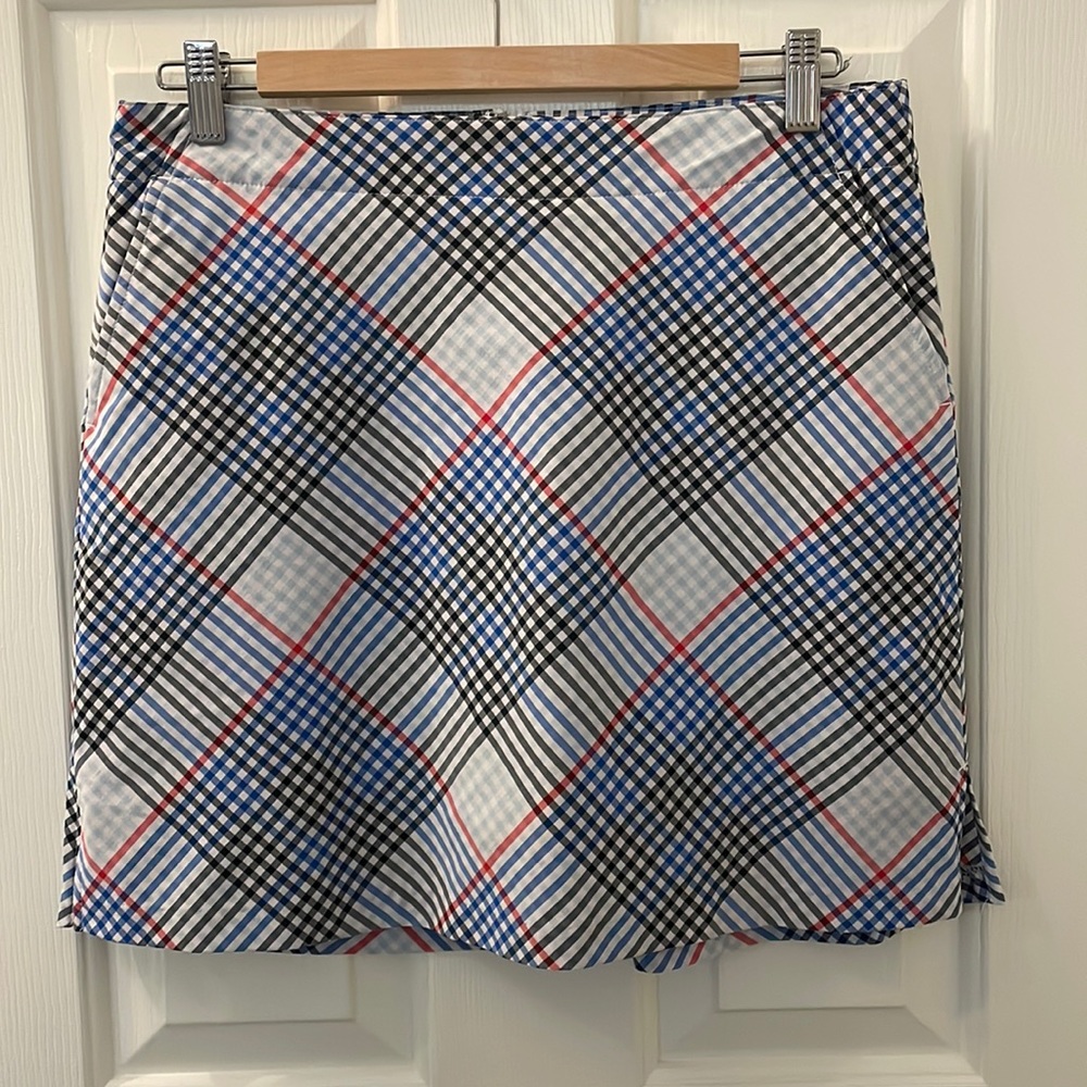 Lady Hagen Plaid Golf Skort